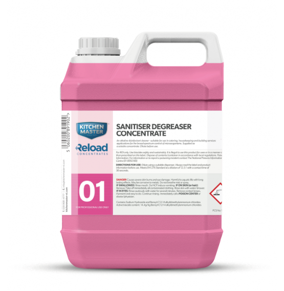 Reload No.1 Cleaner Degreaser Sanitiser Concentrate